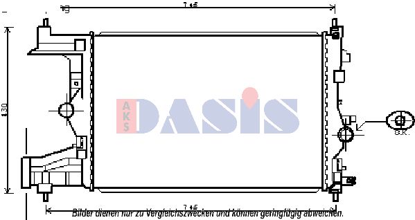 AKS DASIS Radiators, Motora dzesēšanas sistēma 150101N